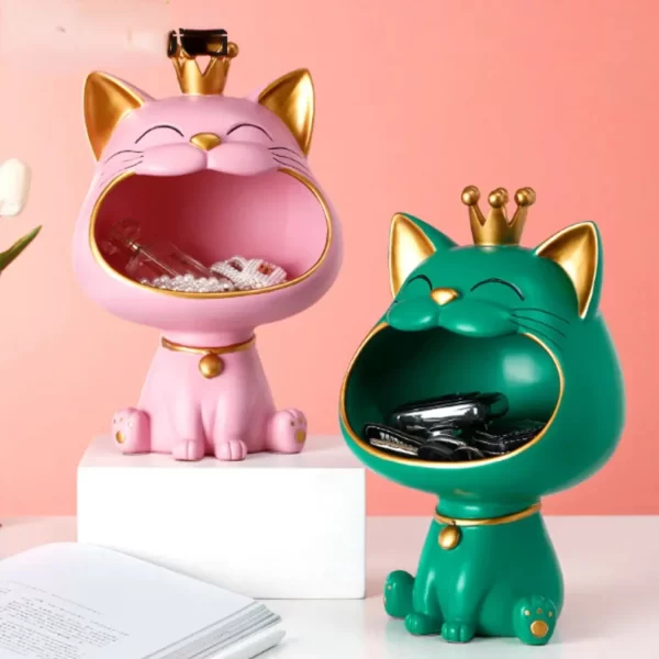 Estátua de Gato da Sorte para Decoração - Imagem 4