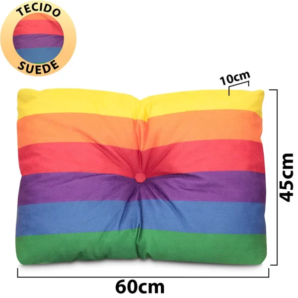 Kit 2 Peças Almofadas com Enchimento Flocos de Espuma 45x65 cm - Imagem 4