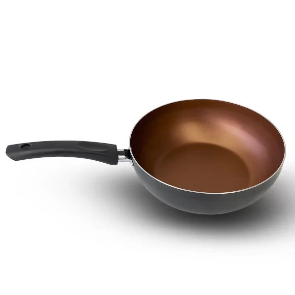 Panela Frigideira WOK 24cm Antiaderente Alumínio - Imagem 2