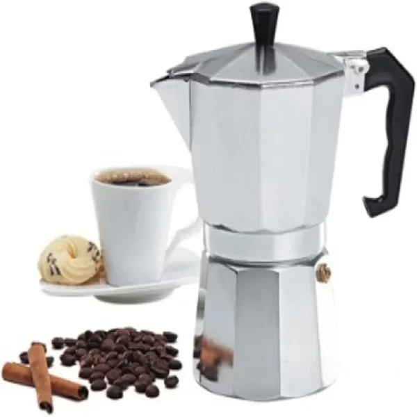 Chaleira Elétrica de Alumínio Italiano, Moka, Café, Chá, Expresso, 12 copos, 600ml - Imagem 5