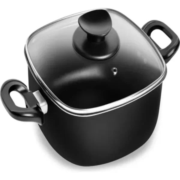 Panelas de Cozimento Preto e Fritadeiras 5 pcs - Imagem 2