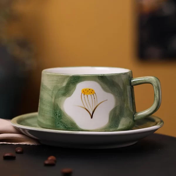 Vintage Underglaze Cerâmica Café - Imagem 2