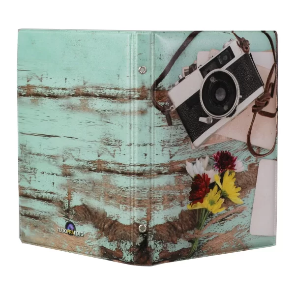 Álbum 40 Fotos 15X21 Luva Câmera e Flores - Imagem 5