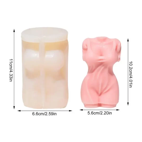Moldes de Corpo Feminino para Velas Artesanais - Imagem 6