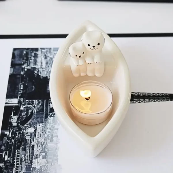 Porta-velas de Chá Gato - Imagem 4