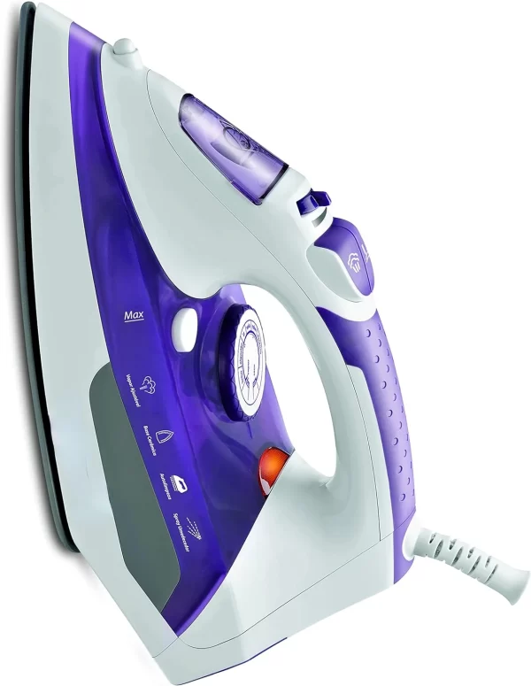 Ferro A Vapor Expresso Cerâmico, Branco, Lilás, 1200W, 127V, F-40, Ferrosasteam - Imagem 2