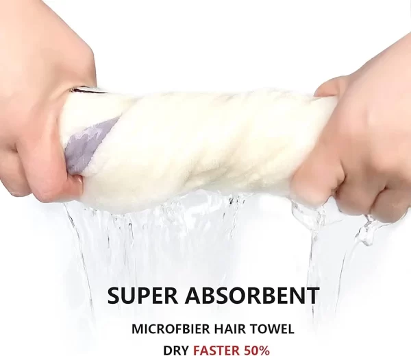 Toalha de Microfibra de Secagem Rápida para Cabelos - Imagem 6