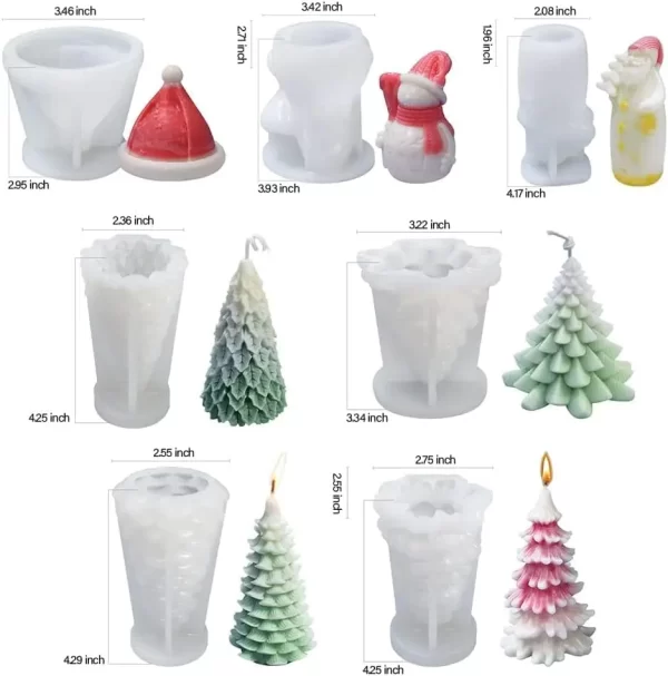 Moldes de Silicone 3D para Velas - Imagem 2