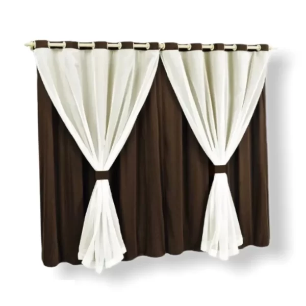 Cortina Elegance 2,80 x 1,70 De Sala E Quarto P/ Varão - Imagem 2