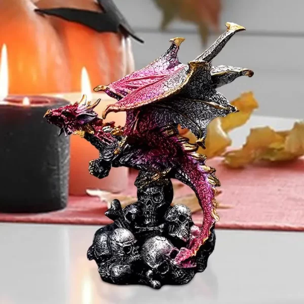 Mysterious Dragon Figurine para Decoração - Imagem 3
