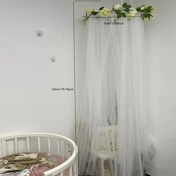 Mosquiteiro Estilo Princesa para Cama de Bebê - Imagem 6