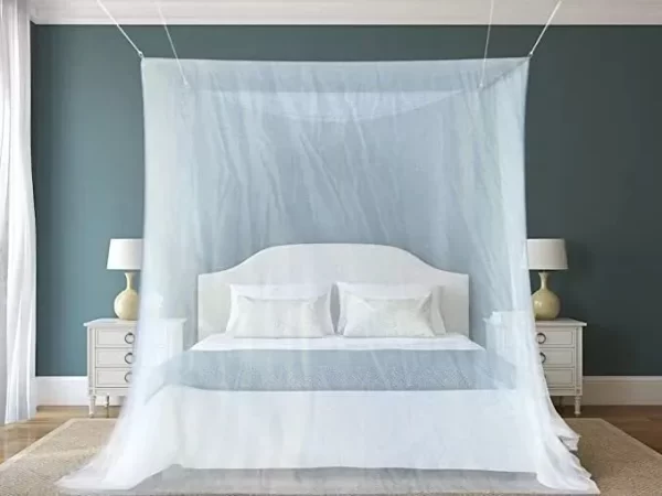 Mosquiteiro De Teto Para Cama De Casal Queen Super King - Imagem 2
