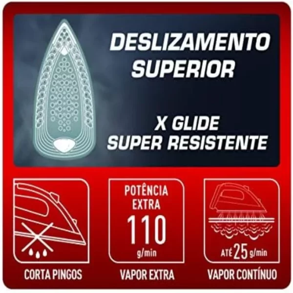 Ferro De Viagem Ferrosa Steam Violeta Portátil - Imagem 5