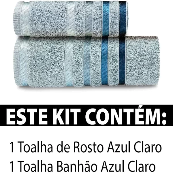 Gigante Banho e Rosto Lumina Toalha Set 2 Peças - Imagem 3