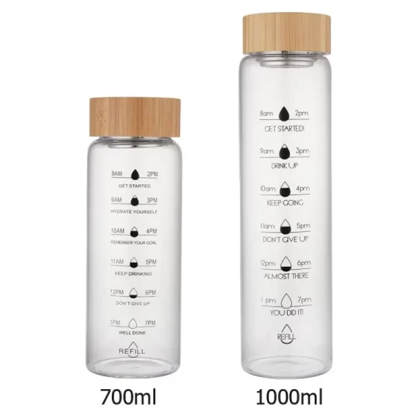 Garrafa De Água De Vidro Resistente a Alta Temperatura - 1000ml - Imagem 6