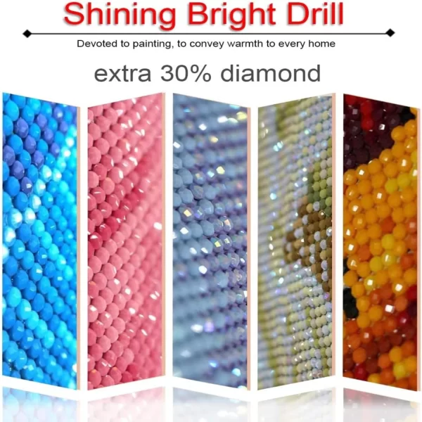 Okig-luxo Kits Pintura Diamante para Adultos - Imagem 6