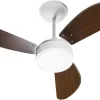 Ventiladores de Teto Branco com Air Cooler, VT New Light, 12W, 3 Pares, Ventilador, 12V