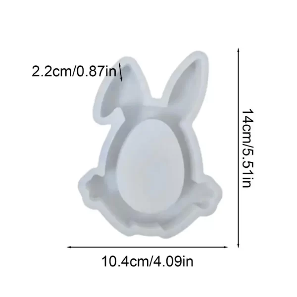 Coelho Páscoa Silicone Molde para Velas - Imagem 5