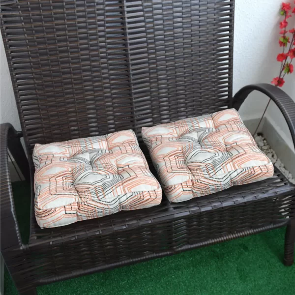 Almofada Futton Turco 42x42cm Geométrico Claro - Imagem 2