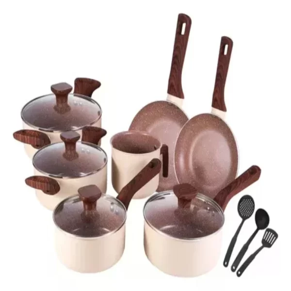 Conjunto de Panelas de Indução Cerâmica Antiaderente 10 pcs - Imagem 4
