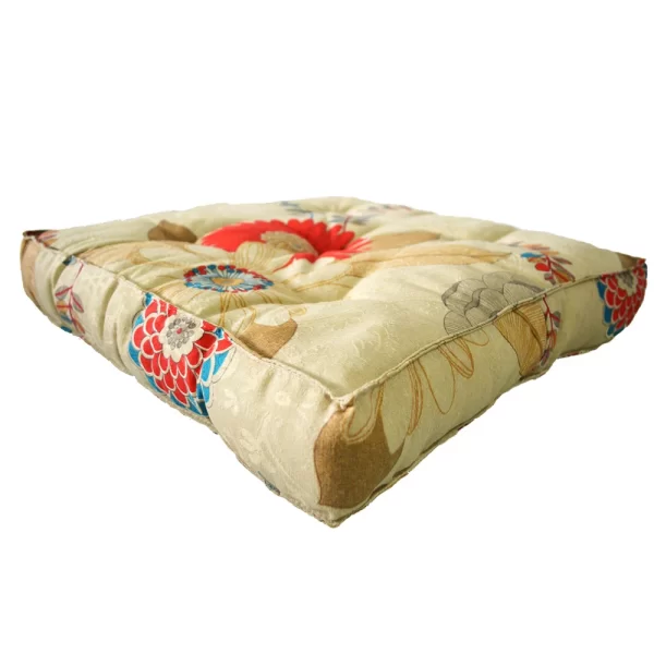 Almofada Futton Turco Wendy 42x42cm Floral Beje - Imagem 3