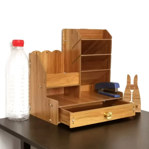 Caixa de Papelaria de Madeira Skew Pen Holder - Imagem 3