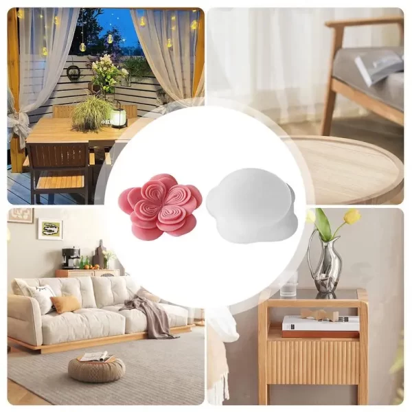 Molde de Silicone Rose Shape Candle - Imagem 5