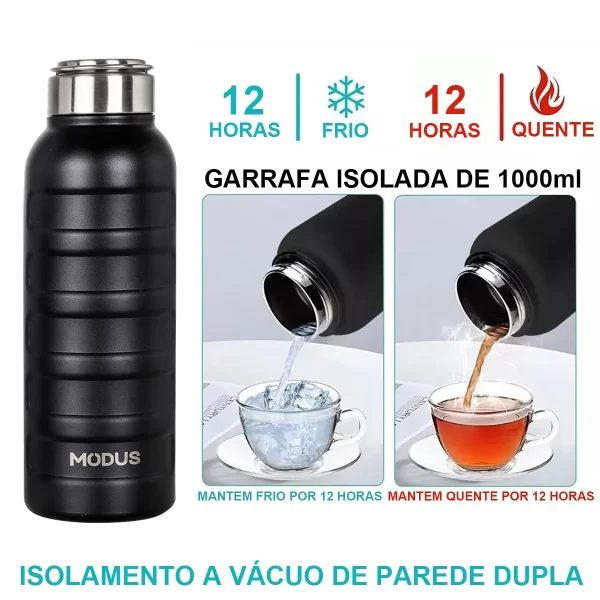 Garrafa Térmica Viagem Frio E Quente Carro Caneca 1000ml - Imagem 3