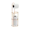 Suporte Para Papel Higiênico De Chão Em Aço Carbono Perfezione Future Rose Gold