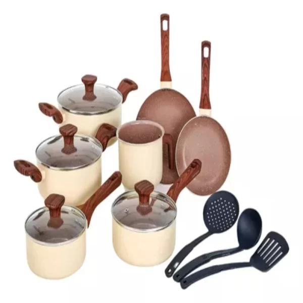 Conjunto de Panelas de Indução Cerâmica Antiaderente 10 pcs - Imagem 3