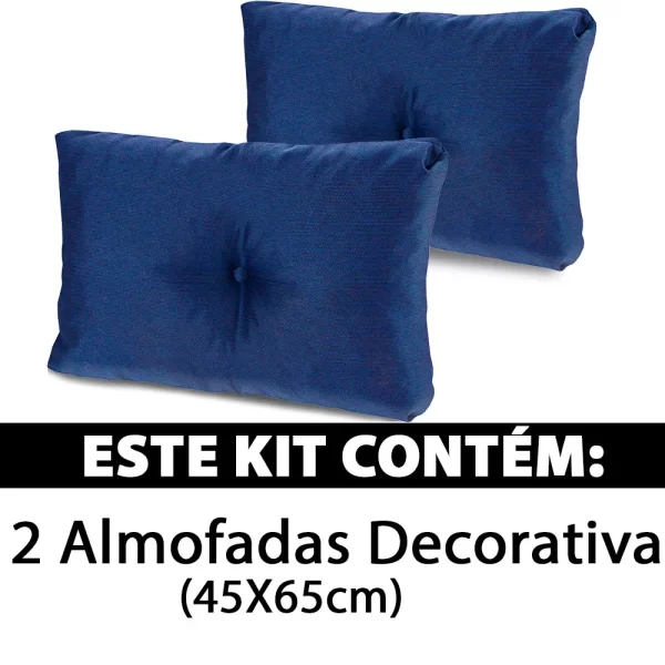 Kit 2 Peças Almofada com Enchimento Flocos de Espuma 45x65cm Bf Colchoes - Imagem 2
