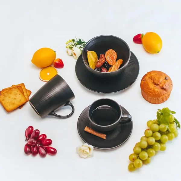 2 Bowls Wolff de Ceramica Preto 13cm x 8cm - Imagem 4