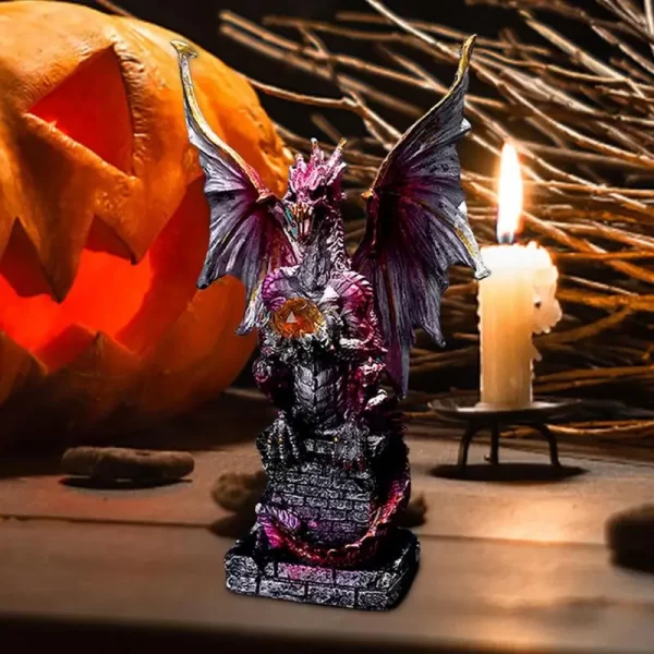 Mysterious Dragon Figurine para Decoração - Imagem 4