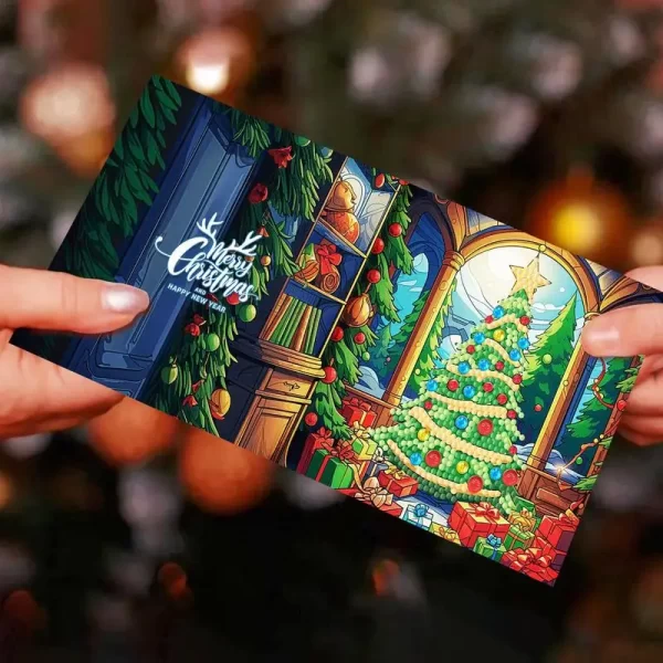 Cartões de Natal com Strass Pintura Broca - Imagem 6