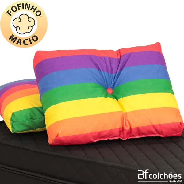 Kit 2 Peças Almofadas com Enchimento Flocos de Espuma 45x65 cm - Imagem 3