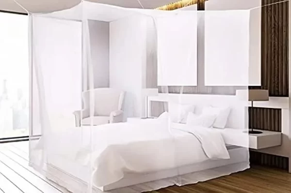 Mosquiteiro De Teto Para Cama De Casal Queen Super King - Imagem 3