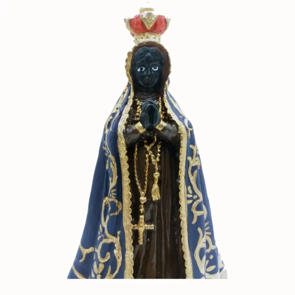 Imagem Nossa Senhora De Aparecida Escultura Resina 15cm - Imagem 3