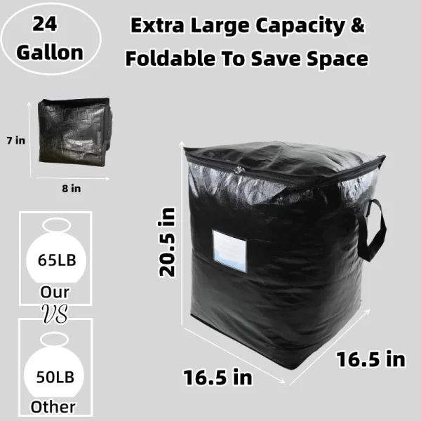 Sacos Extra Grandes com ReinforHandle para Roupas - 91L - Imagem 3
