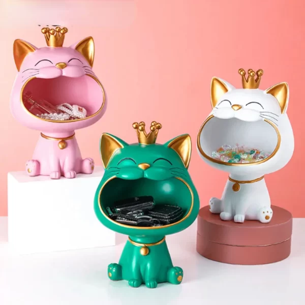 Estátua de Gato da Sorte para Decoração - Imagem 2