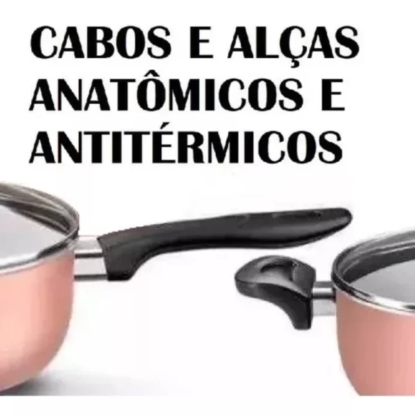Panelas Rosa Baking Saucepan 09 peças - Imagem 2