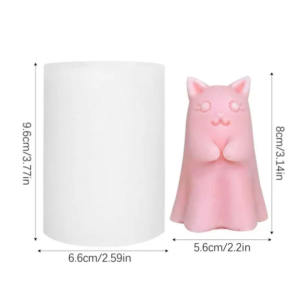 Molde De Vela De Gato em Resina 3D - Imagem 6