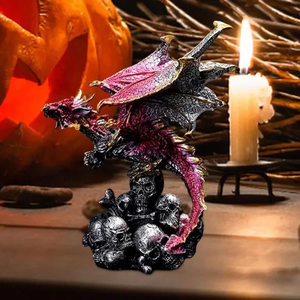 Mysterious Dragon Figurine para Decoração - Imagem 2
