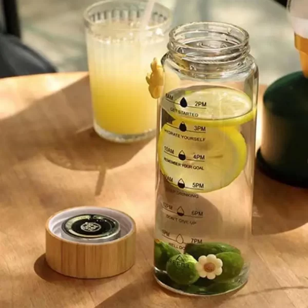 Garrafa De Água De Vidro Resistente a Alta Temperatura - 1000ml - Imagem 5