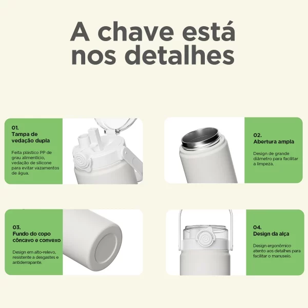 MODUS Garrafa Thermo a Vácuo - Frio e Quente - 1200ML - Imagem 3