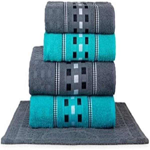 Conjunto de Toalha de Banho Super Giant 75cm x 1,50 m, 5 Pcs - Imagem 4