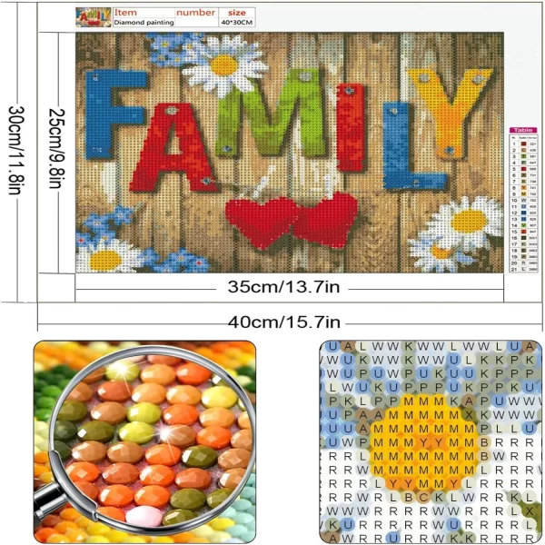 Okig-luxo Kits Pintura Diamante para Adultos - Imagem 5