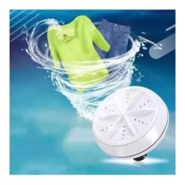 Mini Máquina de Lavar Portátil Ultrassônica USB - Imagem 5