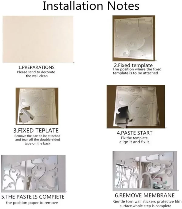 3D Folha Acrílica para Art Wall 4 PCs - Imagem 6