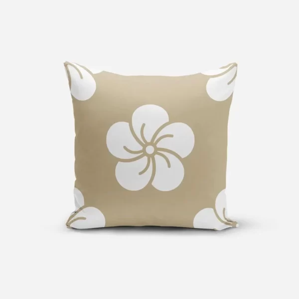 Kit 4 Capas de Almofadas 45x45cm Floral Bege - Yuzo - Imagem 2
