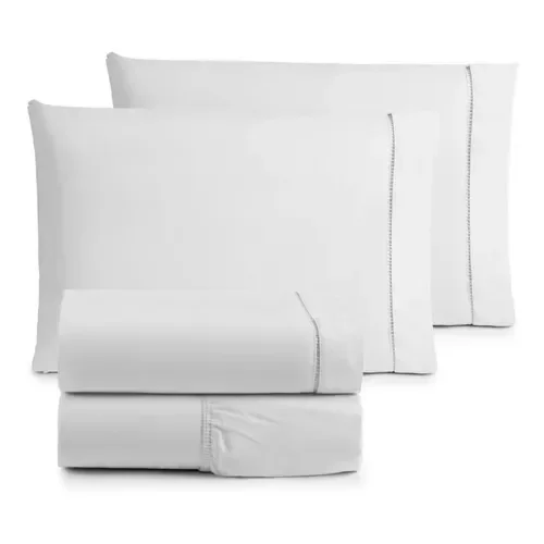 Assorted Colors Folha de Cama 200 fios, 100% algodão, 4 pcs - Imagem 6